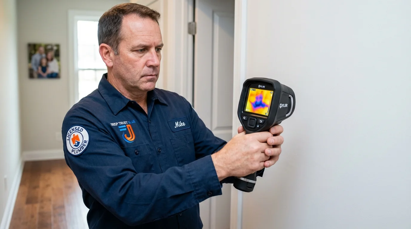 Thermal imaging leak detection by Johns Plumbing LLC in Union City